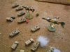 Israeli F4 Phantoms attack Egyptian tanks, Rolf Grein (6mm scale)